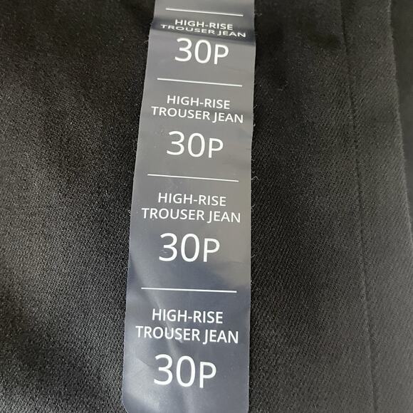 J. Crew Factory Petite High‎ Rise Trouser Jean Black 30P CB676 Minimal Capsule - Picture 6 of 11
